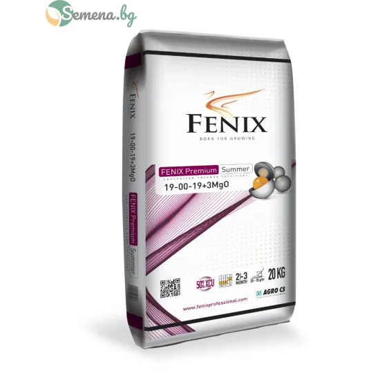 FENIX Premium Лято 19-00-19+3MgO | Летен Бустер за Силнa и зелена трева