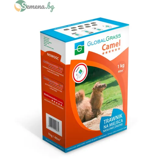 ТРЕВНА СМЕС GLOBAL GRASS CAMEL 1кг - За слънчеви терени